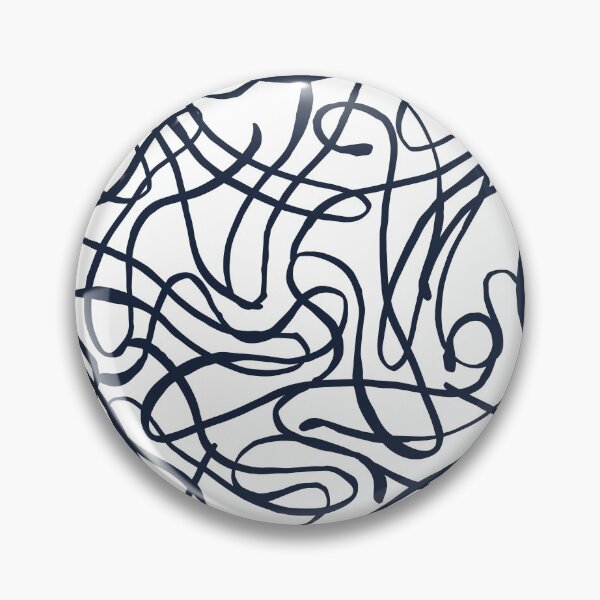 Item preview, Black and White Curvy Lines Pattern designed and sold by omg-designs.