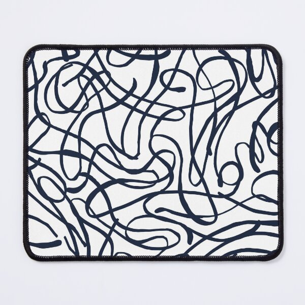 Item preview, Black and White Curvy Lines Pattern designed and sold by omg-designs.