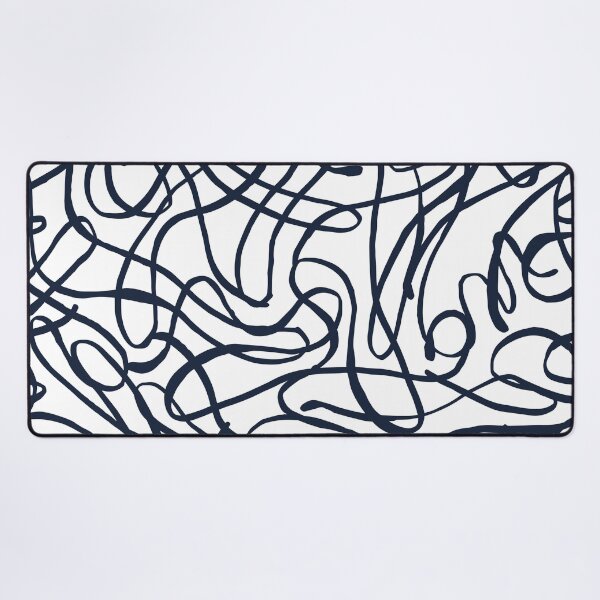 Item preview, Black and White Curvy Lines Pattern designed and sold by omg-designs.