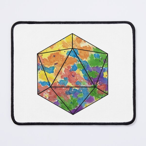 Item preview, Rainbow Watercolor D20 designed and sold by BriannaZumbro.