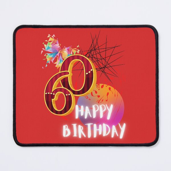 Item preview, HAPPY BIRTHDAY, 60TH BIRTHDAY, ABSTRACT ARTWORK, designed and sold by R B Chrystal.