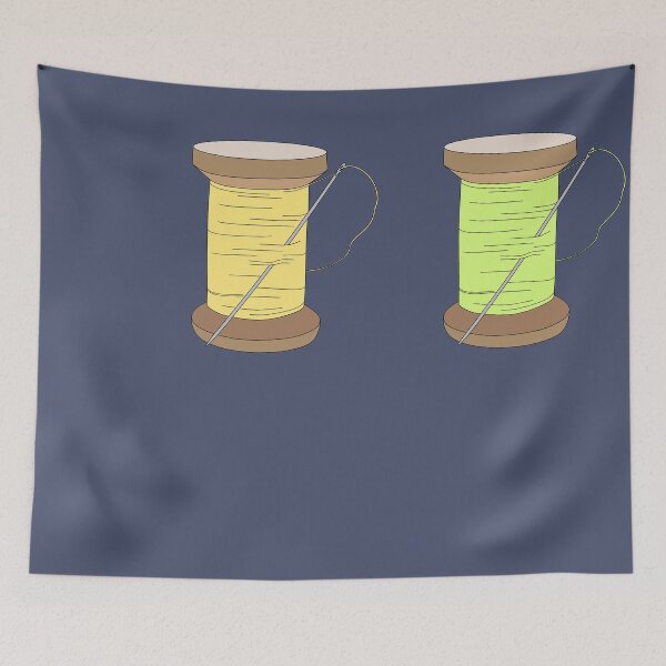 Item preview, Thread Spools (Yellow-Blue) designed and sold by nklange240.