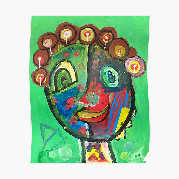 "Detailed HalfandHalf" Poster for Sale by artsKoolArtists Redbubble