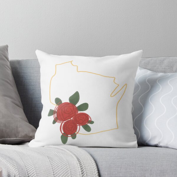 Item preview, Wisconsin state sticker floral designed and sold by AshDavArtist.