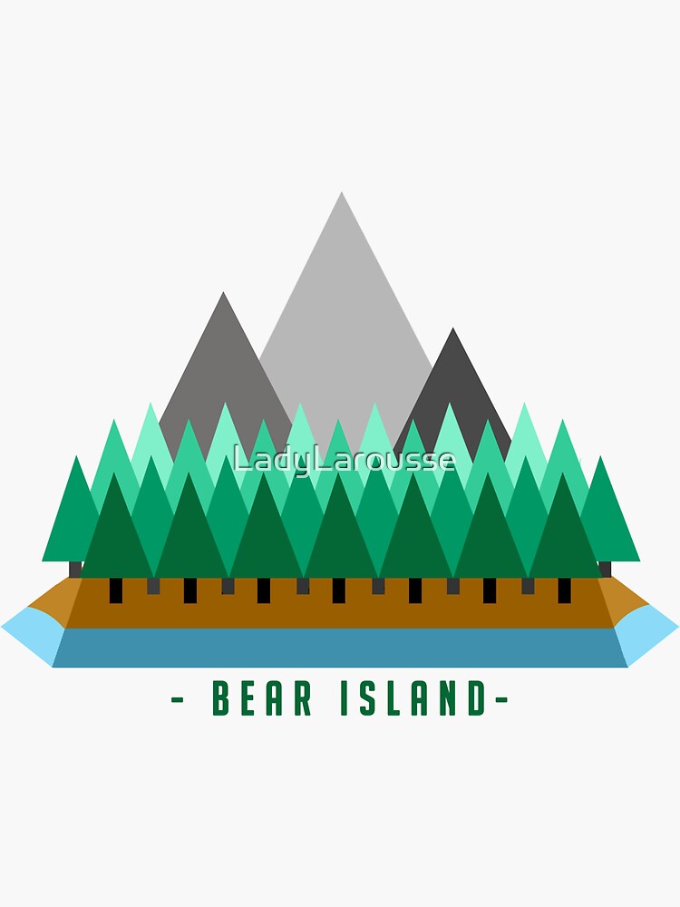 "Bear Island" Sticker for Sale by LadyLarousse Redbubble