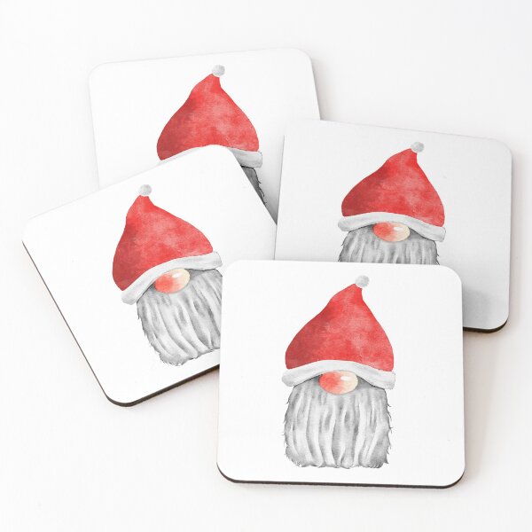 Item preview, watercolor Gnome Santa designed and sold by elpeelpe.