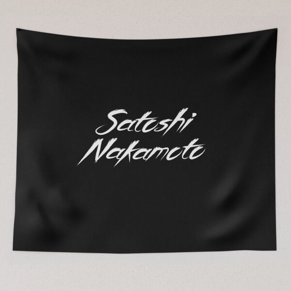 Item preview, Bitcoin Satoshi Nakamoto BTC Lettering designed and sold by Galaxy-Corner.