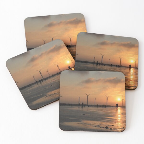 Item preview, Sunset in Taiwan Gaomei Wetland designed and sold by Blissfillhk.