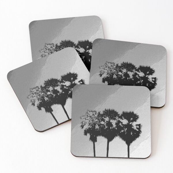 Item preview, Three Black and White Palm Tree's in Thailand. designed and sold by Huskyyy Designs.