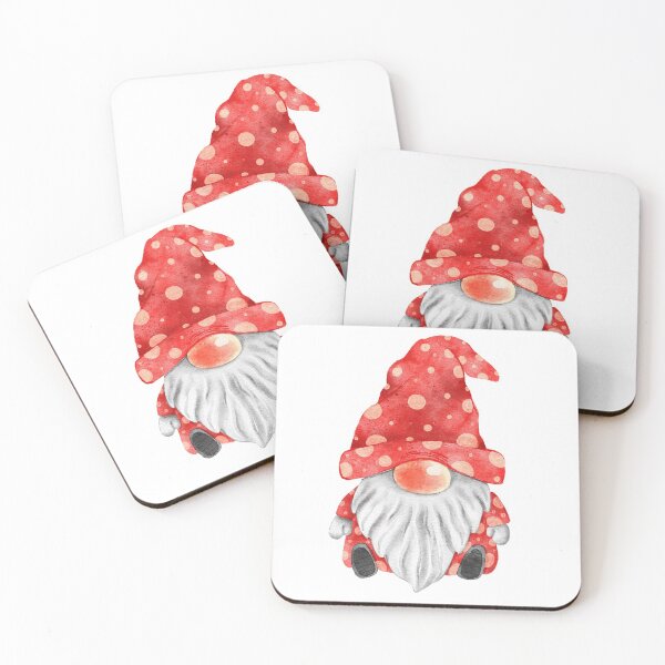 Item preview, Watercolor Gnome Santa designed and sold by elpeelpe.