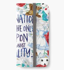 Alice im Wunderland - Fantasie iPhone Flip-Case/Hülle/Klebefolie