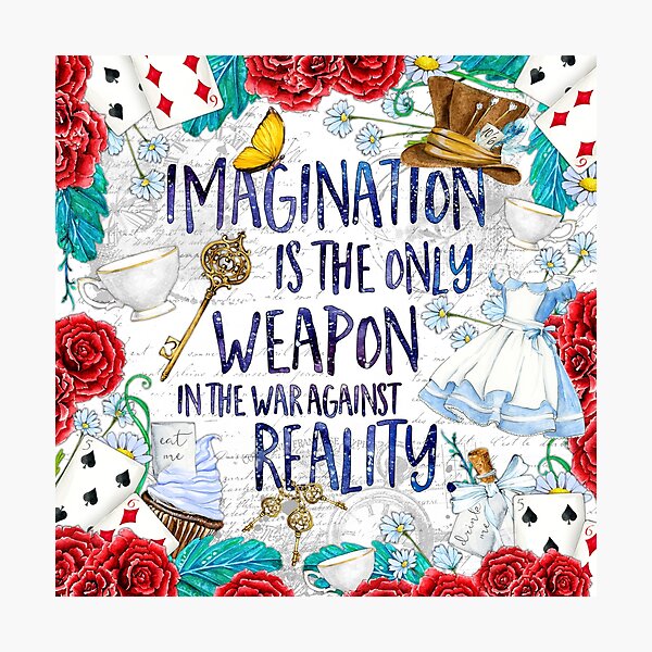 Alice in Wonderland - Imagination Photographic Print