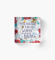 Alice in Wonderland - Imagination Acrylic Block