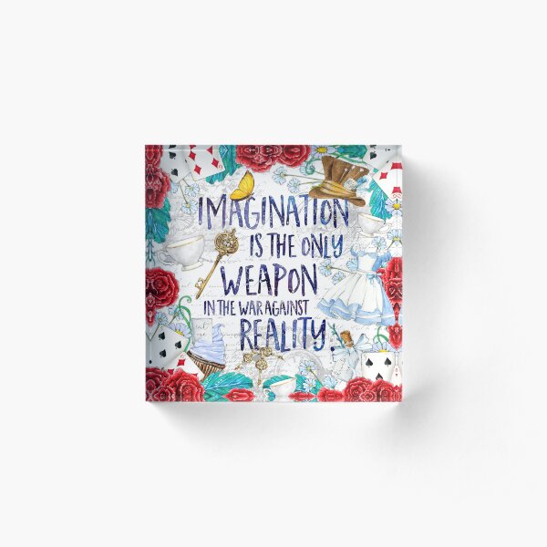 Alice in Wonderland - Imagination Acrylic Block