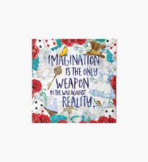 Alice in Wonderland - Imagination Art Board Print