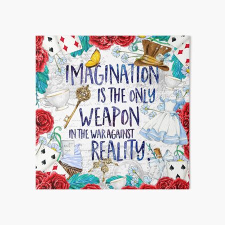 Alice in Wonderland - Imagination Art Board Print