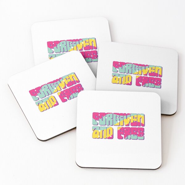 Item preview, Forgiven and Free Christian Quote designed and sold by garmentoffaith.