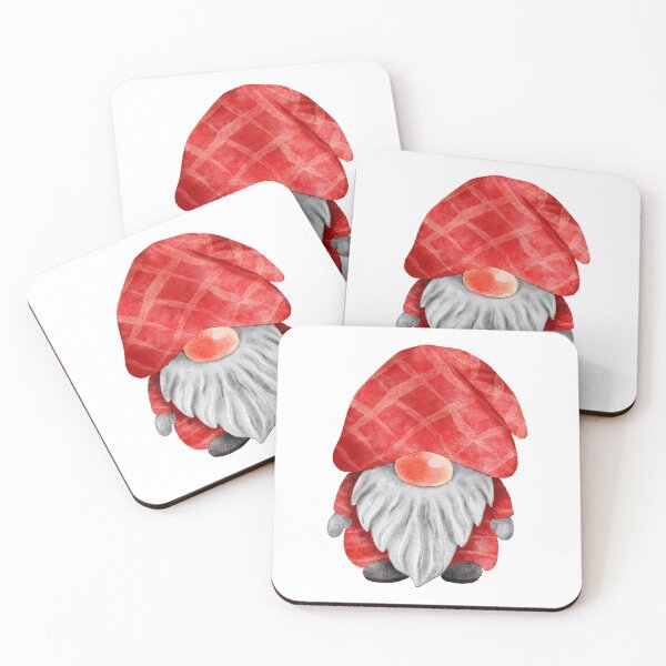 Item preview, Watercolor Gnome Santa designed and sold by elpeelpe.