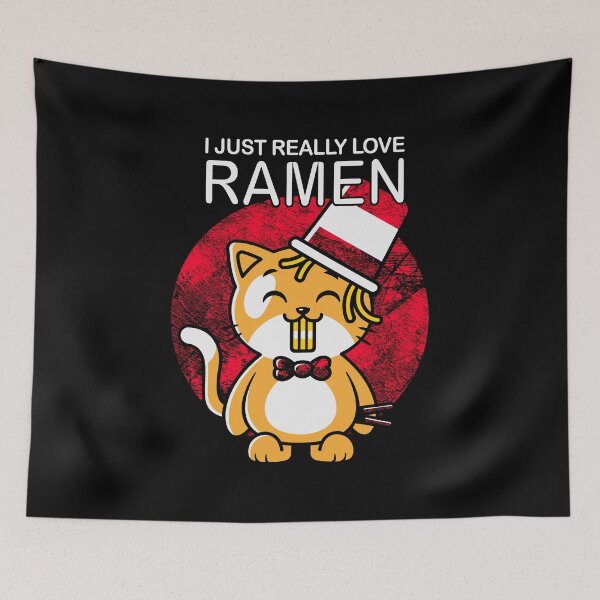 Item preview, I just really love Ramen Kawaii Neko Cat T-Shirt designed and sold by zenpatterns.