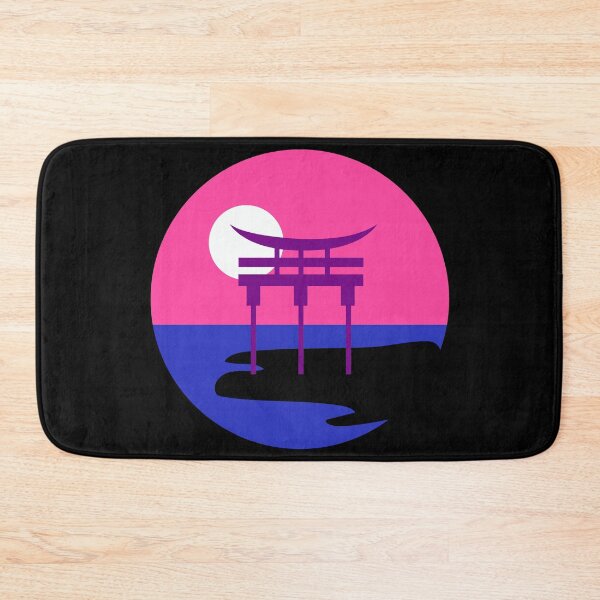 Item preview, Japanese Torii Gate Landscape Gender Fluid. Genderfluid Pride designed and sold by Subtle Pride Shop.
