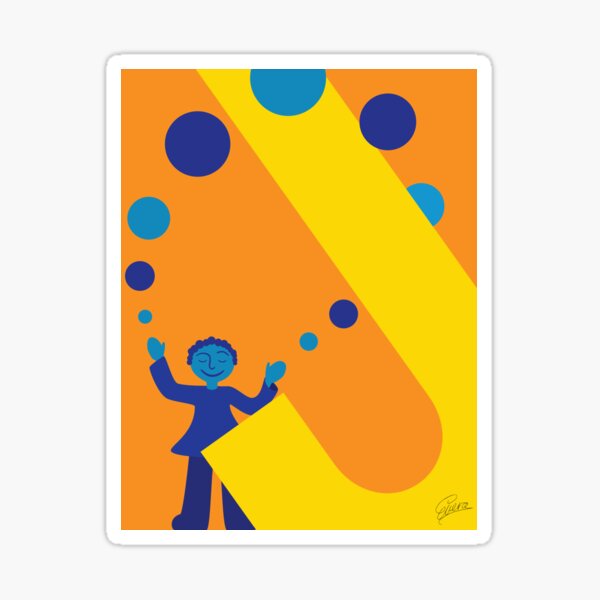 J is for Juggler Sticker