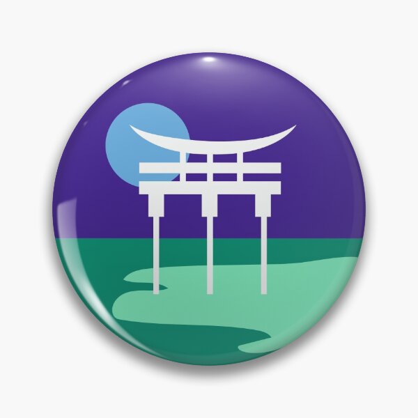 Item preview, Japanese Torii Gate Landscape Vincian mlm. Gay Male Pride designed and sold by Subtle Pride Shop.