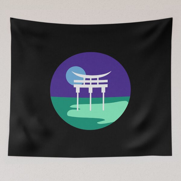 Item preview, Japanese Torii Gate Landscape Vincian mlm. Gay Male Pride designed and sold by Subtle Pride Shop.