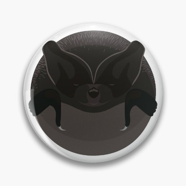 Item preview, Hibernating Western Barbastelle bat (without text) designed and sold by MarisG.