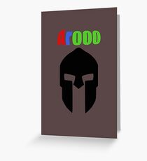 Spartan Arooo Greeting Card
