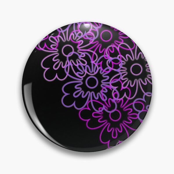Item preview, Pink glow flowers on black designed and sold by Anteia.