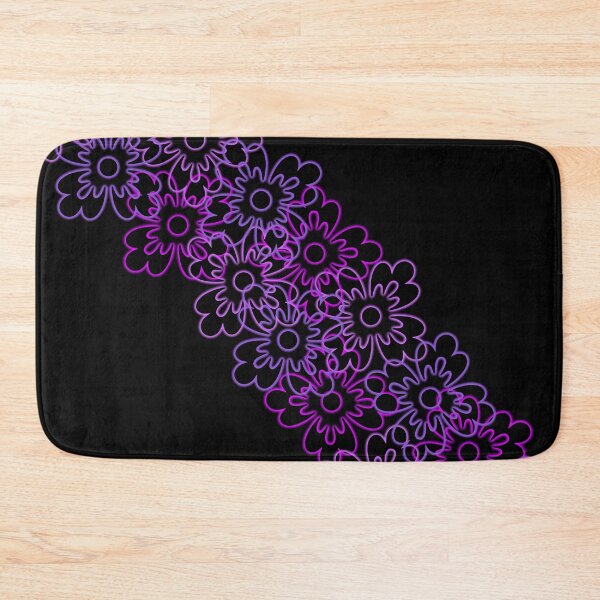 Item preview, Pink glow flowers on black designed and sold by Anteia.