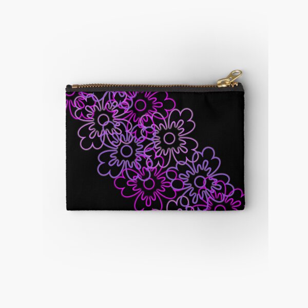 Item preview, Pink glow flowers on black designed and sold by Anteia.