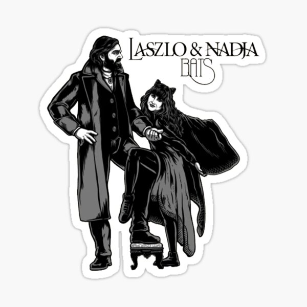 laszlo and nadja bats Sticker