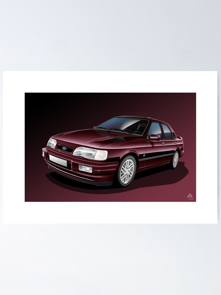 PERSONALISED FORD SIERRA COSWOTH RS GARAGE WORKSHOP Vintage Metal Wall Sign