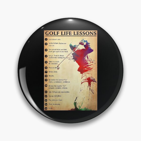 Item preview, Golf Life Lessons  Poster - Men Golf Player Poster - Men Golf Coach Poster   designed and sold by HerBertTeee.