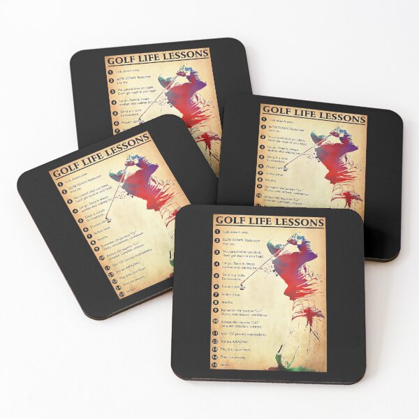 Item preview, Golf Life Lessons  Poster - Men Golf Player Poster - Men Golf Coach Poster   designed and sold by HerBertTeee.