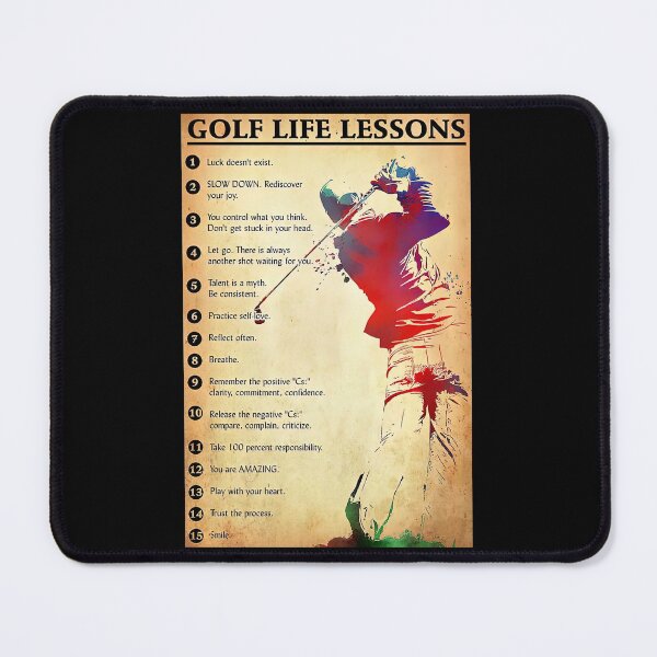 Item preview, Golf Life Lessons  Poster - Men Golf Player Poster - Men Golf Coach Poster   designed and sold by HerBertTeee.