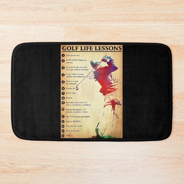 Item preview, Golf Life Lessons  Poster - Men Golf Player Poster - Men Golf Coach Poster   designed and sold by HerBertTeee.