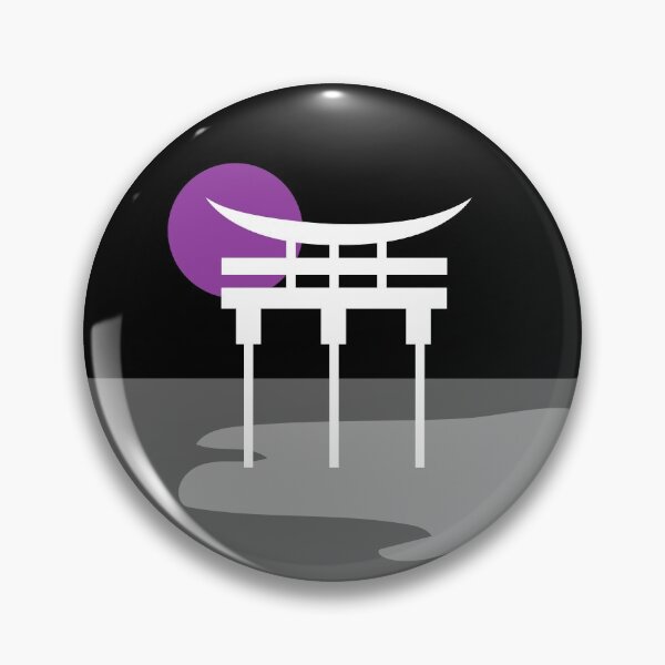 Item preview, Japanese Torii Gate Landscape Demi Sexual. Demisexual Pride designed and sold by Subtle Pride Shop.