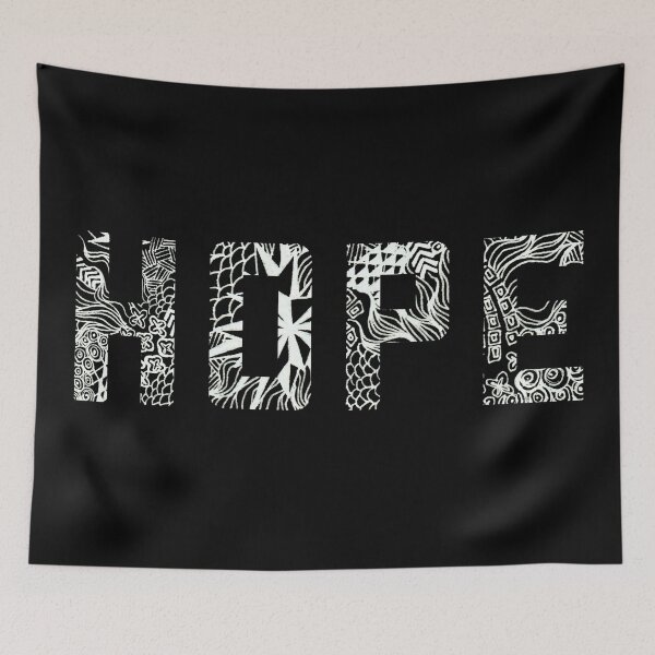 Item preview, Hope white patterns designed and sold by jaycejvr.