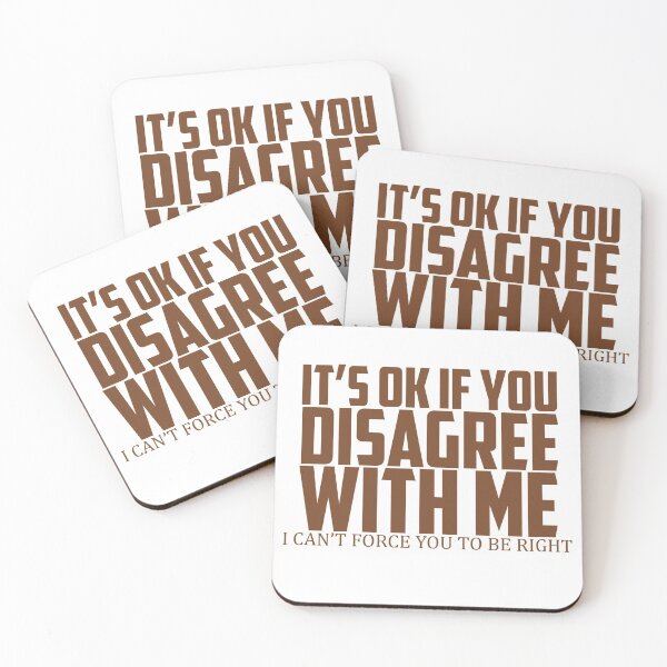 Item preview, SARCASTIC AND SASSY MOM LIFE | It's Ok If You Disagree With Me, I can't Force You To Be Right designed and sold by ISayHeaven.