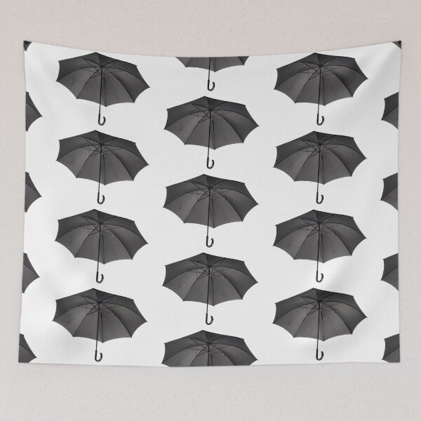 Item preview, Bottom view at single open black umbrella designed and sold by Arletta Cwalina.
