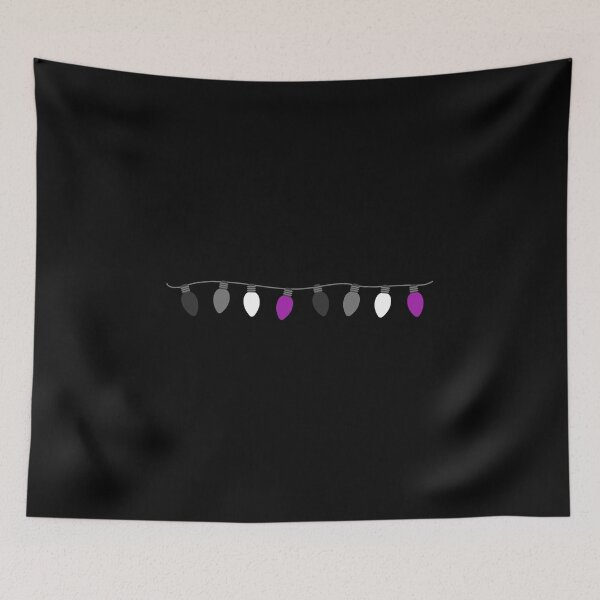 Item preview, Christmas Lights Ace. Asexual Pride designed and sold by Subtle Pride Shop.