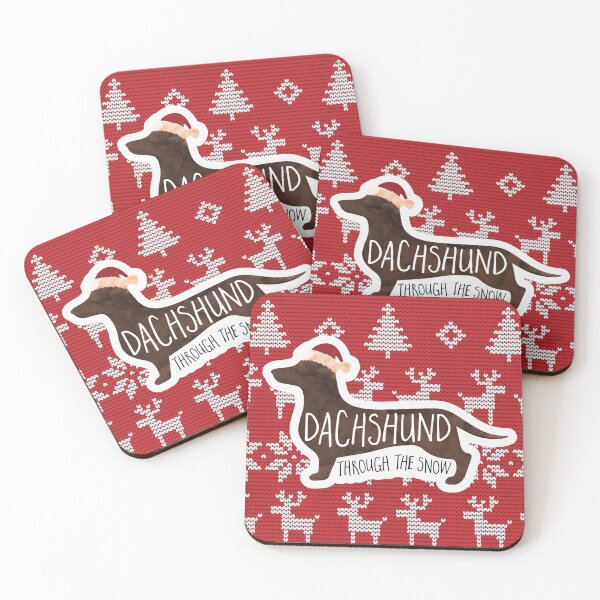 Item preview, Dachshund Through The Snow - regalo de dachshunds - doxie - perro feo suéter de Navidad mujeres - dachshunds - designed and sold by hitechmom.