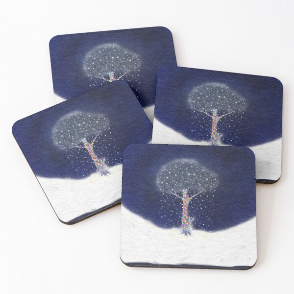 Item preview, Winter Wrapped Light Snowflake Tree designed and sold by JzArt.