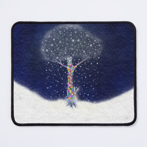 Item preview, Winter Wrapped Light Snowflake Tree designed and sold by JzArt.