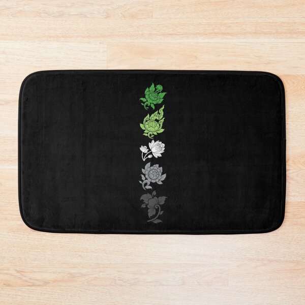Item preview, Asian Flower Art Aro. Aromantic Pride designed and sold by Subtle Pride Shop.