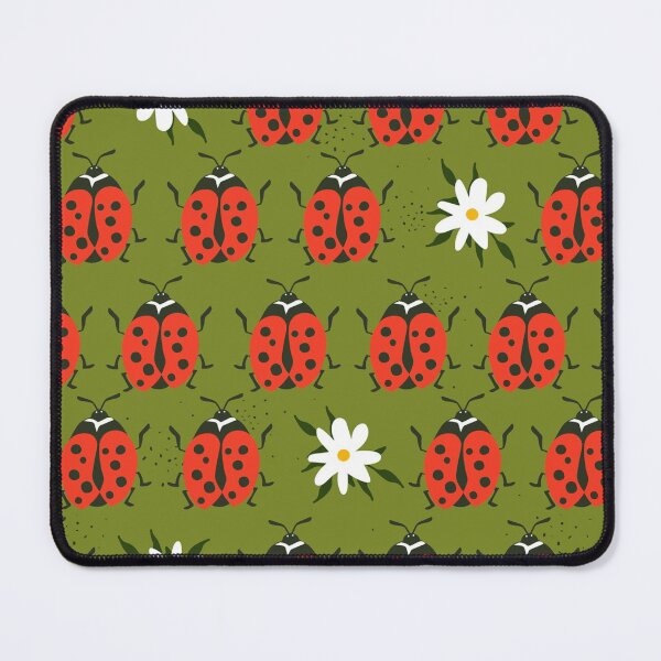 Item preview, Seamless ladybugs and flowers designed and sold by DarelliBeauty.