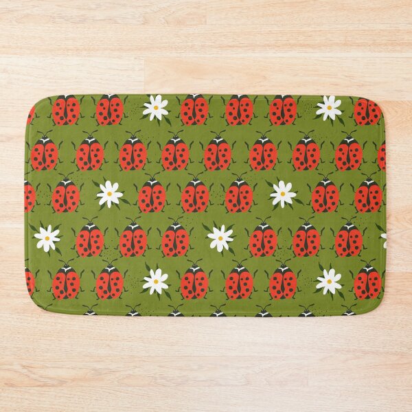 Item preview, Seamless ladybugs and flowers designed and sold by DarelliBeauty.