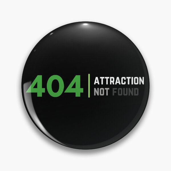 Item preview, 404 Aro Attraction Not Found. Aromantic Pride designed and sold by Subtle Pride Shop.